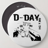 D-DAY 6. Juni 1944 Button (Vorne & Hinten)
