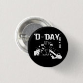 D-DAY 6. Juni 1944 Button (Vorne & Hinten)