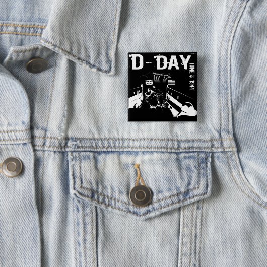 D-DAY 6. Juni 1944 Button (Beispiel)