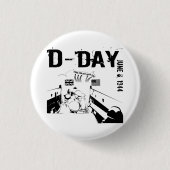 D-DAY 6. Juni 1944 Button (Vorderseite)