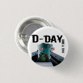 D-DAY 6. Juni 1944 Button (Vorne & Hinten)
