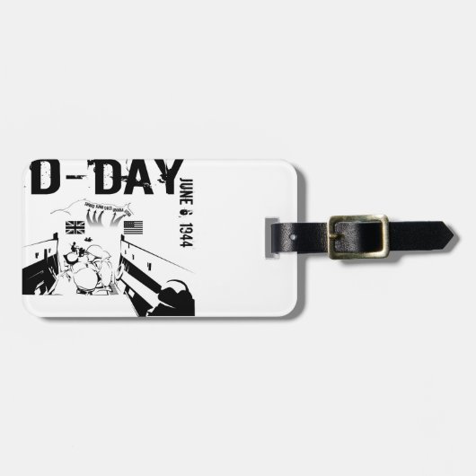 D-DAY 6. Juni 1944 Gepäckanhänger (Vorderseite horizontal)