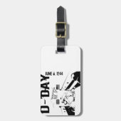 D-DAY 6. Juni 1944 Gepäckanhänger (Vorderseite vertikal)