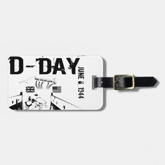 D-DAY 6. Juni 1944 Gepäckanhänger (Vorderseite horizontal)