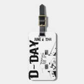 D-DAY 6. Juni 1944 Gepäckanhänger (Vorderseite vertikal)