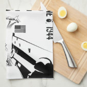 D-DAY 6. Juni 1944 Geschirrtuch (Viertel Falte)