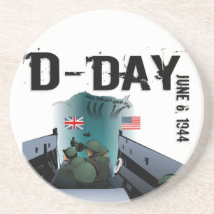 D-DAY 6. Juni 1944 Getränkeuntersetzer
