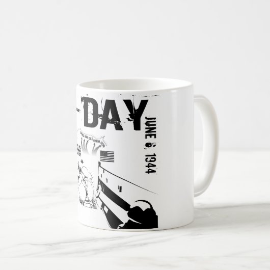 D-DAY 6. Juni 1944 Kaffeetasse (VorderseiteRechts)