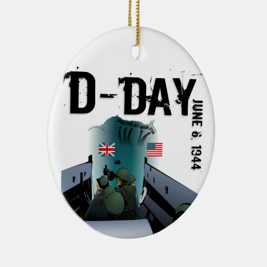 D-DAY 6. Juni 1944 Keramik Ornament (Rechts)
