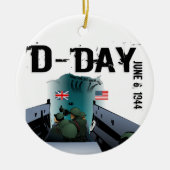 D-DAY 6. Juni 1944 Keramik Ornament (Vorne)