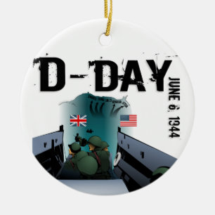 D-DAY 6. Juni 1944 Keramik Ornament