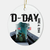 D-DAY 6. Juni 1944 Keramik Ornament (Links)