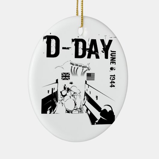 D-DAY 6. Juni 1944 Keramik Ornament (Rechts)