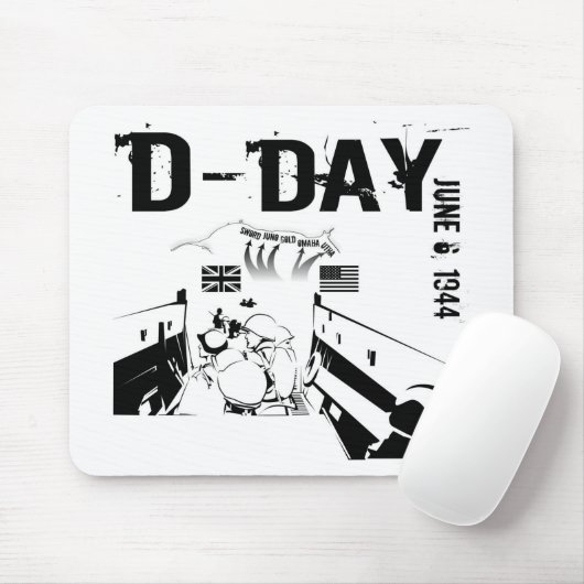 D-DAY 6. Juni 1944 Mousepad (Mit Mouse)