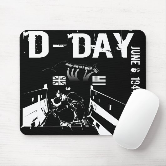 D-DAY 6. Juni 1944 Mousepad (Mit Mouse)