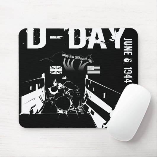 D-DAY 6. Juni 1944 Mousepad (Mit Mouse)