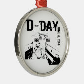 D-DAY 6. Juni 1944 Ornament Aus Metall (Rechts)
