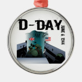 D-DAY 6. Juni 1944 Ornament Aus Metall (Vorne)