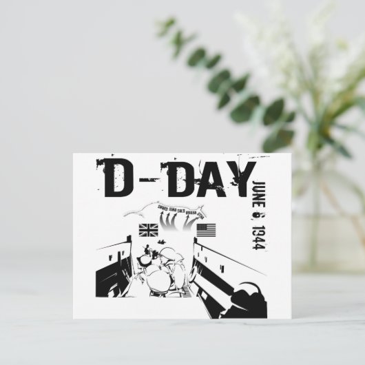 D-DAY 6. Juni 1944 Postkarte (Stehend Vorderseite)