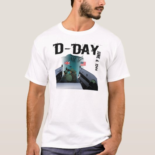D-DAY 6. Juni 1944 T-Shirt (Vorderseite)