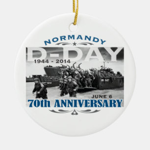 D-Day 70 Jubiläum Kampf der Normandie Keramik Ornament