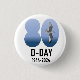 D-Day 80 - 1944-2024 Button