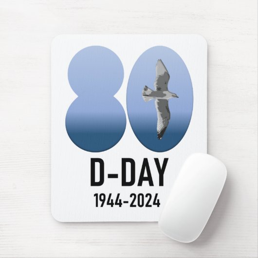 D-Day 80 - 1944-2024 Mousepad (Mit Mouse)