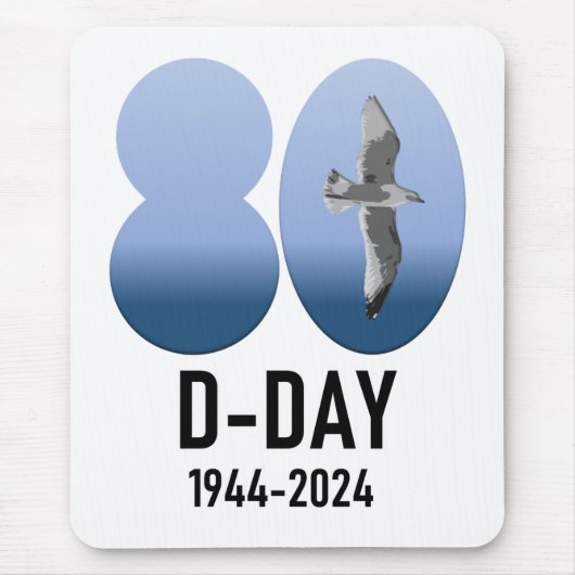 D-Day 80 - 1944-2024 Mousepad (Vorne)