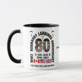 D-DAY 80 Jubiläum NORMANDY LANDINGS WW2 Tasse (Links)