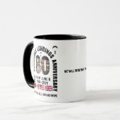 D-DAY 80 Jubiläum NORMANDY LANDINGS WW2 Tasse (Vorderseite Links)
