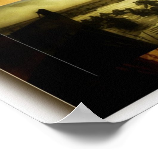 D-Day Beach Szene Poster (Ecke)