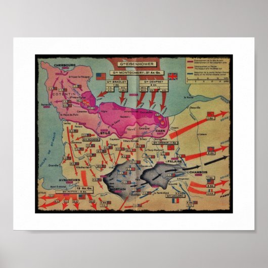 D-Day-Bilder Poster (Vorne)