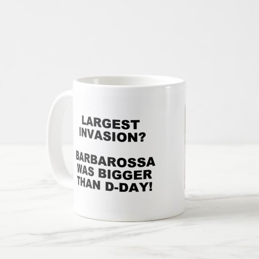 D-Day größte Invasion Tasse (Vorderseite Links)