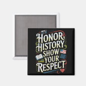 D-Day-Huldigung 6. Juni 1944 Denkmal-Design Magnet (Vorderseite/Rückseite)