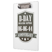 D-Day-Jubiläum-Abzeichen Klemmbrett (Links)