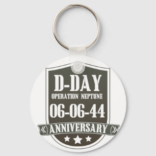 D-Day-Jubiläumslogo Schlüsselanhänger