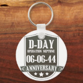 D-Day-Jubiläumslogo Schlüsselanhänger (Vorderseite)