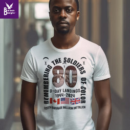 D-DAY LANDINGS 80 Jahre Afroamerikaner T-Shirt