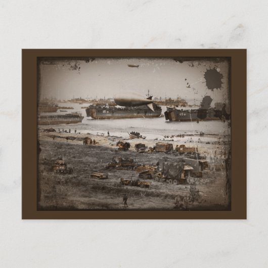 D-Day Landings Verschiedene Bilder Postkarte (Vorderseite)