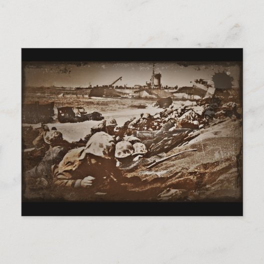 D-Day Landings Verschiedene Bilder Postkarte (Vorderseite)