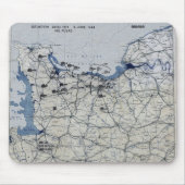 D-Day Map des Zweiten Weltkriegs 6. Juni 1944 Mousepad (Vorne)