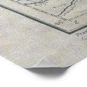 D-Day Map des Zweiten Weltkriegs 6. Juni 1944 Poster (Ecke)