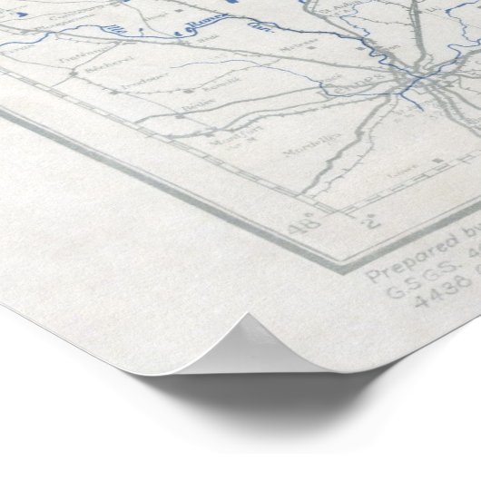 D-Day Map Poster (Ecke)