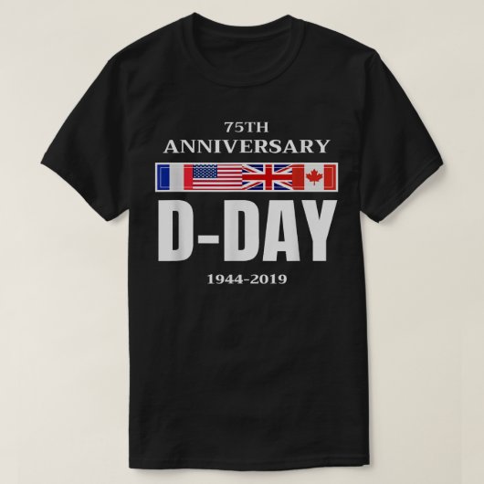D-Day Normandie Landung 75 Jahre Jubiläum Männer F T-Shirt (Design vorne)