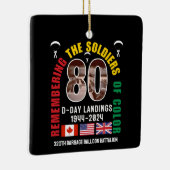 D-DAY NORMANDY LANDINGS WW2 80 JAHRE KERAMIKORNAMENT (Rechts)