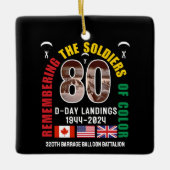 D-DAY NORMANDY LANDINGS WW2 80 JAHRE KERAMIKORNAMENT (Vorderseite)