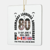 D-DAY NORMANDY LANDINGS WW2 80 JAHRE KERAMIKORNAMENT (Links)