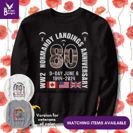D-DAY NORMANDY LANDINGS WW2 80 JAHRE SWEATSHIRT