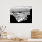 D-DAY Omaha Beach First Wave Frankreich Zweiter We Poster (Küche)