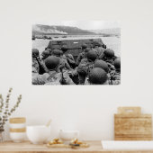 D-DAY Omaha Beach Landing Craft Weltkrieg II Poster (Küche)
